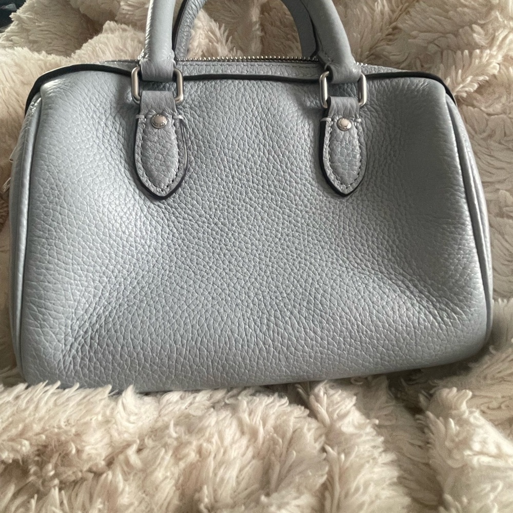 Coach Mini Rowan Crossbody, Shoulder Bag With Swagger Charms Ice Blue - Picture 4 of 9